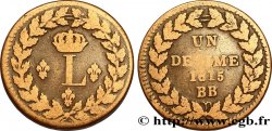 Un décime à l’L couronnée 1815  Strasbourg F.132A/1