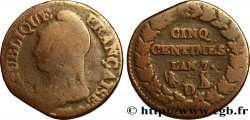 Cinq centimes Dupré, grand module 1799 Lyon F.115/68