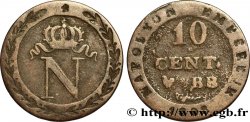 Faux de 10 cent. à l N couronnée 1808 Strasbourg F.130/4 var.