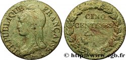 Cinq centimes Dupré, grand module 1797 Paris F.115/1