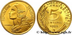 5 centimes Marianne, BE (Belle Épreuve), 4 plis 1995 Pessac F.125 37 var.