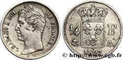1/4 franc Charles X 1827 Paris F.164/10