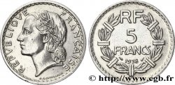 5 francs Lavrillier, nickel 1938  F.336/7