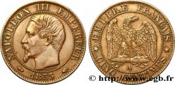 Cinq centimes Napoléon III, tête nue 1855 Paris F.116/16