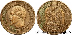 Deux centimes Napoléon III, tête nue 1853 Bordeaux F.107/6