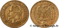 Deux centimes Napoléon III, tête laurée 1862 Strasbourg F.108A/5
