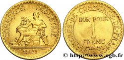 1 franc Chambres de Commerce 1921 Paris F.218/3