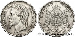 5 francs Napoléon III, tête laurée 1867 Paris F.331/10
