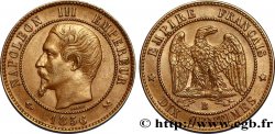 Dix centimes Napoléon III, tête nue 1856 Rouen F.133/35 TTB52 