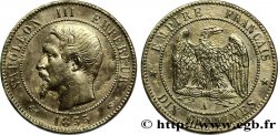 Dix centimes Napoléon III, tête nue 1855 Paris F.133/20