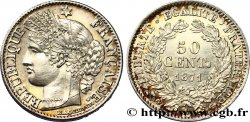 50 centimes Cérès, Troisième République 1871 Paris F.189/1