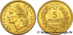 5 francs Lavrillier, bronze-aluminium 1938  F.337/1