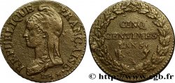 Cinq centimes Dupré, grand module 1797 Paris F.115/1 TTB48 