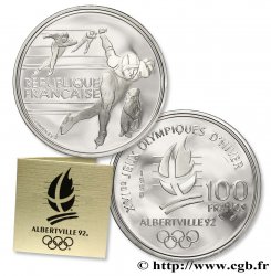 Belle Épreuve 100 francs - Patinage de vitesse / Marmotte 1990 Paris F5.1608 1 FDC65 