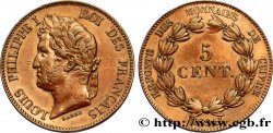 Essai de 5 centimes en bronze, signature BARRE 1840  VG.2917 var.