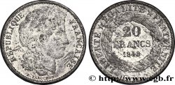 Concours de 20 francs, essai de Farochon 1848 Paris VG.3024 var TTB45 
