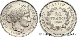 Concours de 20 francs, essai de Rogat 1848 Paris VG.3058 var. SUP58 