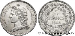 Concours de 5 francs, essai en étain par Bovy 1848 Paris VG.3065 var. SUP58 