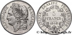 Concours de 5 francs, essai en étain par Caunois 1848 Paris VG.3066 var.