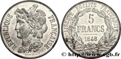 Concours de 5 francs, essai en étain par Dantzell 1848 Paris VG.3067 var.