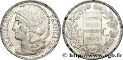 Concours de 10 centimes, essai en étain par Dieudonné 1848 Paris VG.3137 var SPL64 