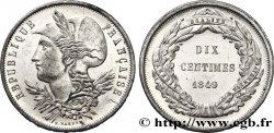 Concours de 10 centimes, essai en étain par Malbet 1849 Paris VG.3144  var. SUP58 