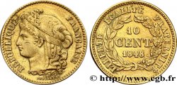 Concours de 10 centimes, essai en cuivre par Pingret 1848 Paris VG.3151  TTB50 