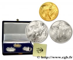 Coffret Belle Épreuve 1 x 500 francs en or et 2 x 100 francs en argent 1991 Paris F5.1617 1 FDC70 