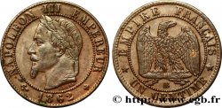 Un centime Napoléon III, tête laurée 1862 Strasbourg F.103/5
