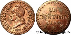 Un centime Dupré, 6 normal 1798 Paris F.100/3