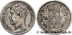 1/2 franc Charles X 1827 Rouen F.180/14