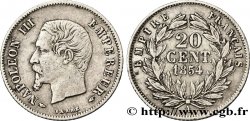 20 centimes Napoléon III, tête nue 1854 Paris F.148/2