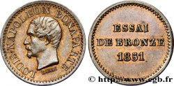 Essai de bronze au module de un centime, Louis-Napoléon Bonaparte 1851 Paris VG.3297 