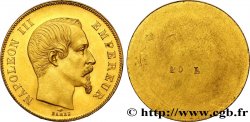 Essai de frappe d’avers de 50 francs or Napoléon III tête nue n.d. Paris VG.3408 