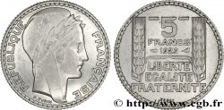 Concours de 5 francs, essai de Turin en nickel, poids 5 g 1929 Paris VG.5243 b