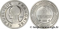 Concours de 5 francs, essai de Cochet en nickel 1933 Paris VG.5354 