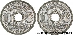 Épreuve de 10 centimes Lindauer en aluminium, double revers 1939 Paris GEM.41 7 SPL63 