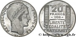 Préparation de la 20 francs Pétain, type Turin, essai en aluminium, tranche lisse, 4 g 1938 Paris VG.5489  b