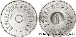 Essai de frappe au module de 1 franc 1955 Paris Maz.manque  SPL63 
