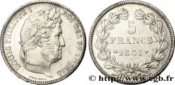 5 francs Ier type Domard, tranche en creux 1831 Marseille F.319/6