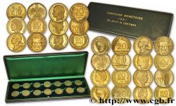 Boîte de présentation contenant 14 pré-séries, concours 20 centimes sans le mot ESSAI 1961 Paris  SPL64 