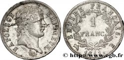 1 franc Napoléon Ier tête laurée, Empire français 1811 Rouen F.205/29