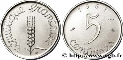 Essai de 5 centimes Épi 1961 Paris F.124/2 SPL63 