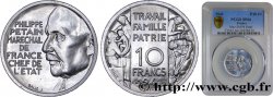 Essai de 10 francs Pétain en aluminium par Galle 1941 Paris GEM.176 1