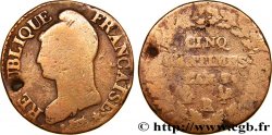 Cinq centimes Dupré, grand module 1799 Paris/Orléans F.115/57 B6 