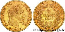 5 francs or Napoléon III, tête laurée 1862 Paris F.502/1 TTB45 