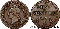 Un centime Dupré, 6 normal 1798 Paris F.100/3 TTB40 