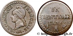 Un centime Dupré, 6 normal 1798 Paris F.100/3 TB15 