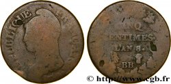 Cinq centimes Dupré, grand module 1800 Strasbourg F.115/124