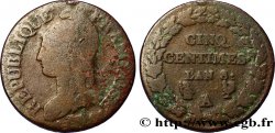 Cinq centimes Dupré, grand module 1800 Paris/Orléans F.115/99 B10 
